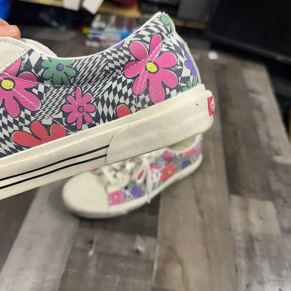 Vans Sid DX‎ Floral Check Men's Low Top Skate Sneakers Size 11